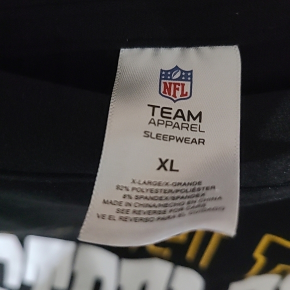 NEW NFL Pittsburgh Steelers Men's 2 Piece SOFT Pajama Set Sz XL NWT - Picture 6 of 6